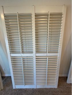 Sliding shades/shutters (79” x 49.5”)