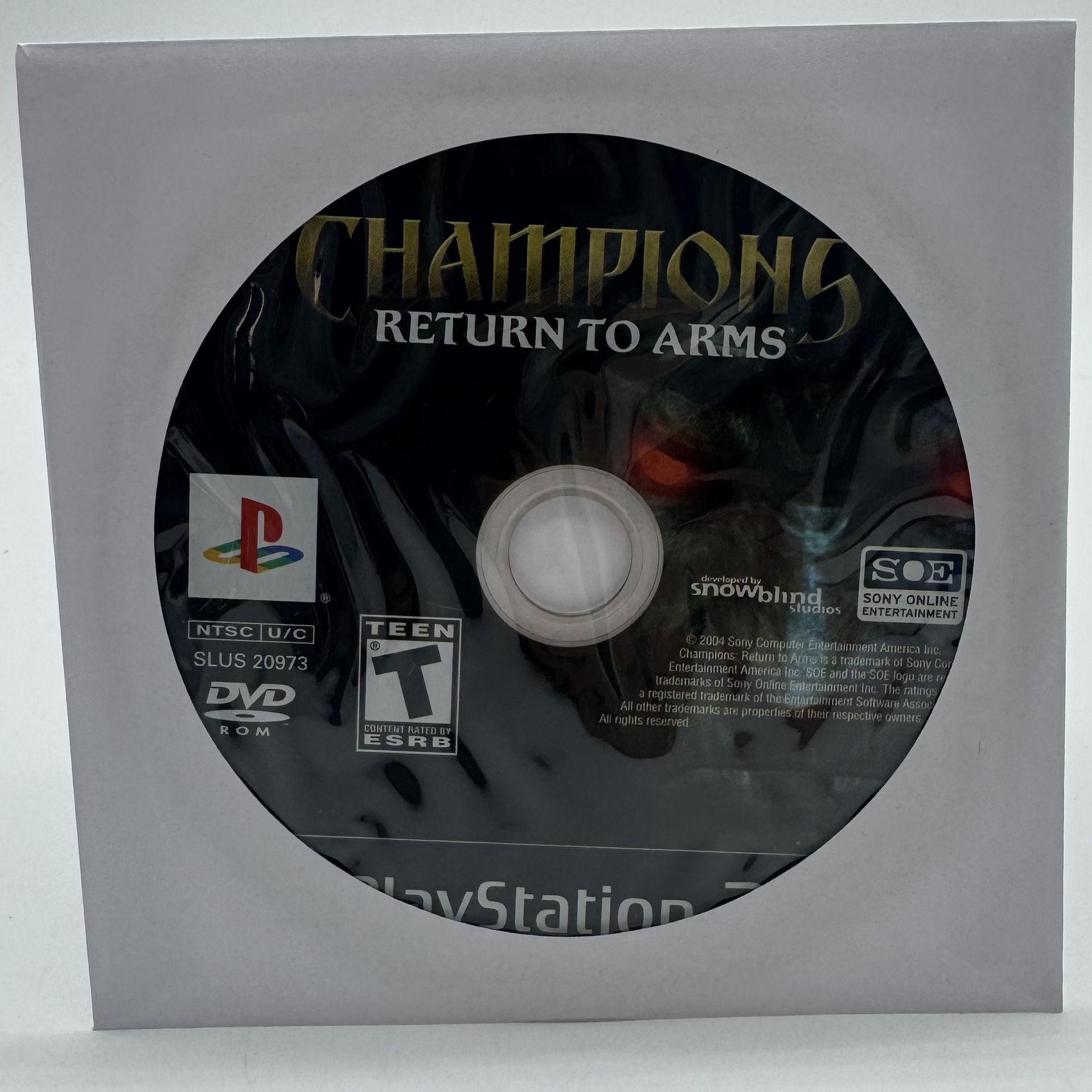 Champions: Return to Arms (Sony PlayStation 2, 2005 PS2) Disc Only Tested