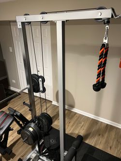 LAT pull down machine w tricep/bicep