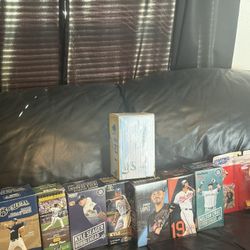 eight Different Bobble Heads And One Acting Figure 