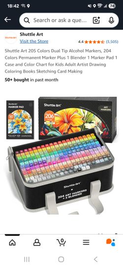 Shuttle Art 205 Colors Dual Tip Alcohol Markers