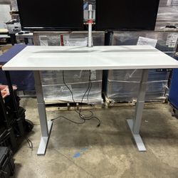 2 24” Viewsonic Monitors With Dual Sapper Arm Mount Bundle! We Also Have Standing Desks, Herman miller Chairs, File Cabs, And More Available!