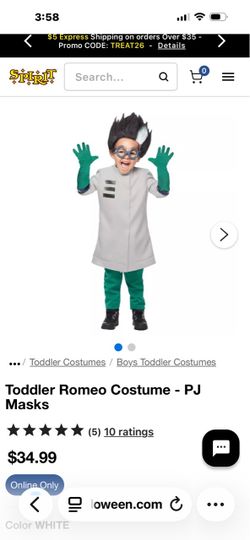 pj mask romeo costume new