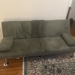 Green Loveseat Futon Couch