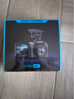 New GT802 dash camera with 4K Ultra HD resolution. This device has a 170-degree wide-angle lens and 12.0-megapixel sensor. It includes built-in GPS an