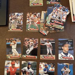 1993 Topps Stadium Club Partial Baseball Card Set 64/100 Rookies 