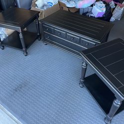 Coffee Table And End Tables 