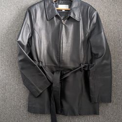 Black Leather Coat