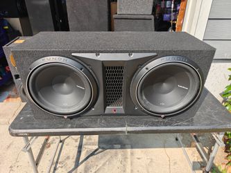 Rockford 12" subwoofer in factory ported enclosure