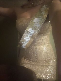 Oh Polly gold dress