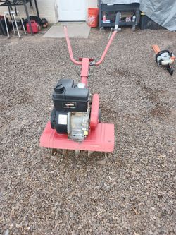 Gas-Powered Garden Tiller with Tecumseh Engine