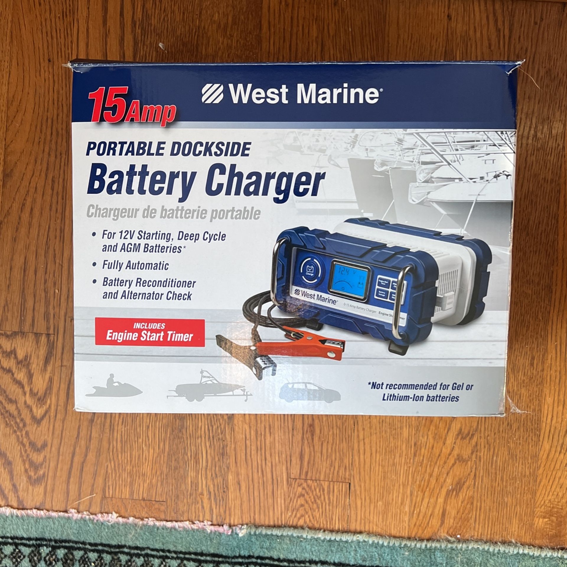 Portable Dockside Battery Charger 15amp