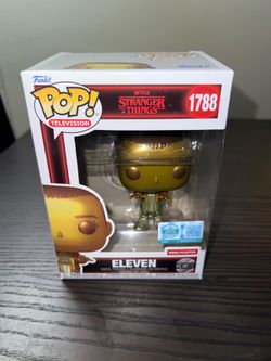 9500 PIECE SUPREME LIMITED GOLD METALLIC Eleven Stranger Things Funko Pop #1788 Television