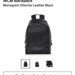 MCM Monogram Leather Backpack (M)