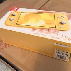 Yellow Nintendo Switch Lite-  New
