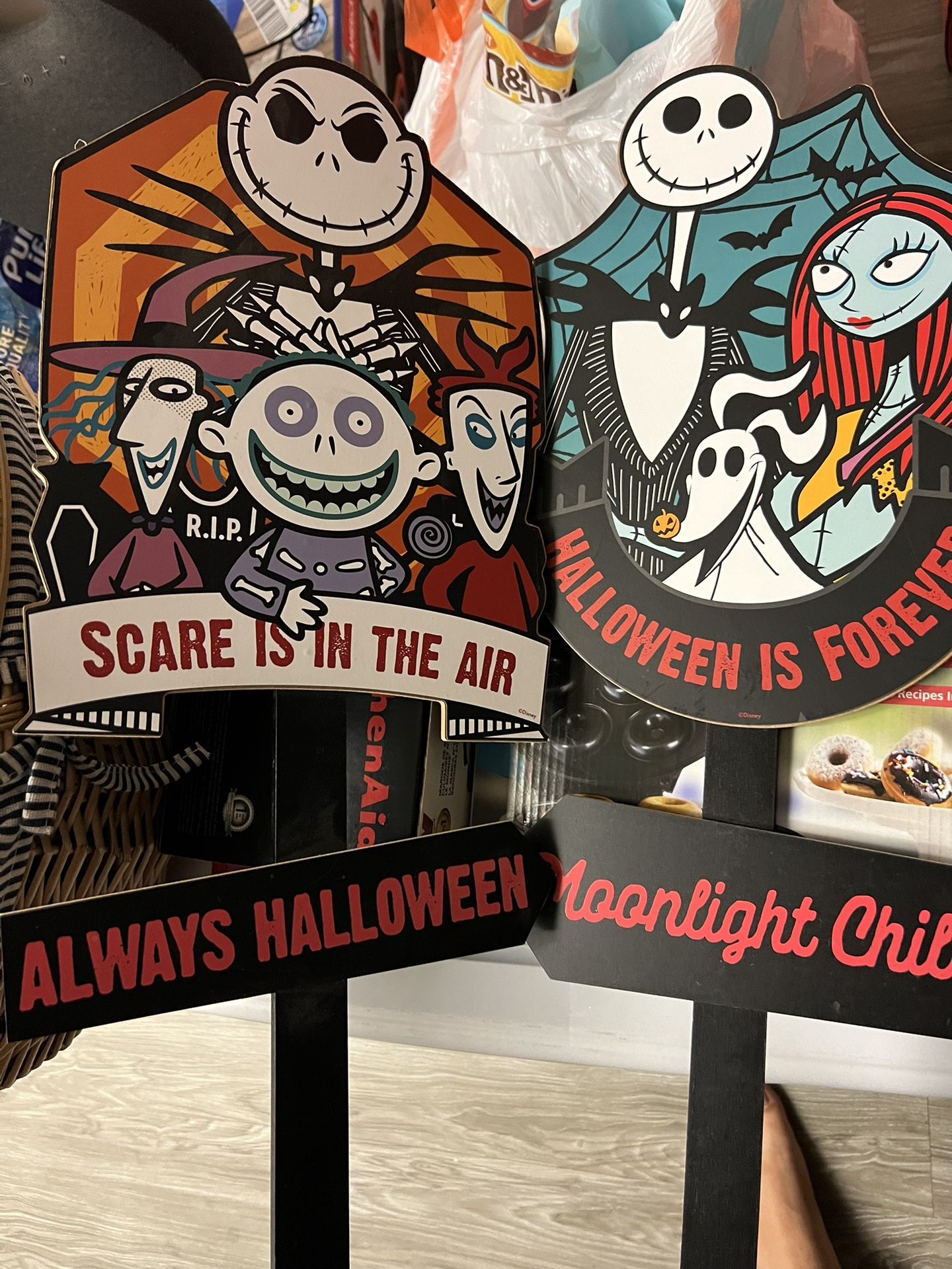 The Nightmare Before Christmas Porch Signs