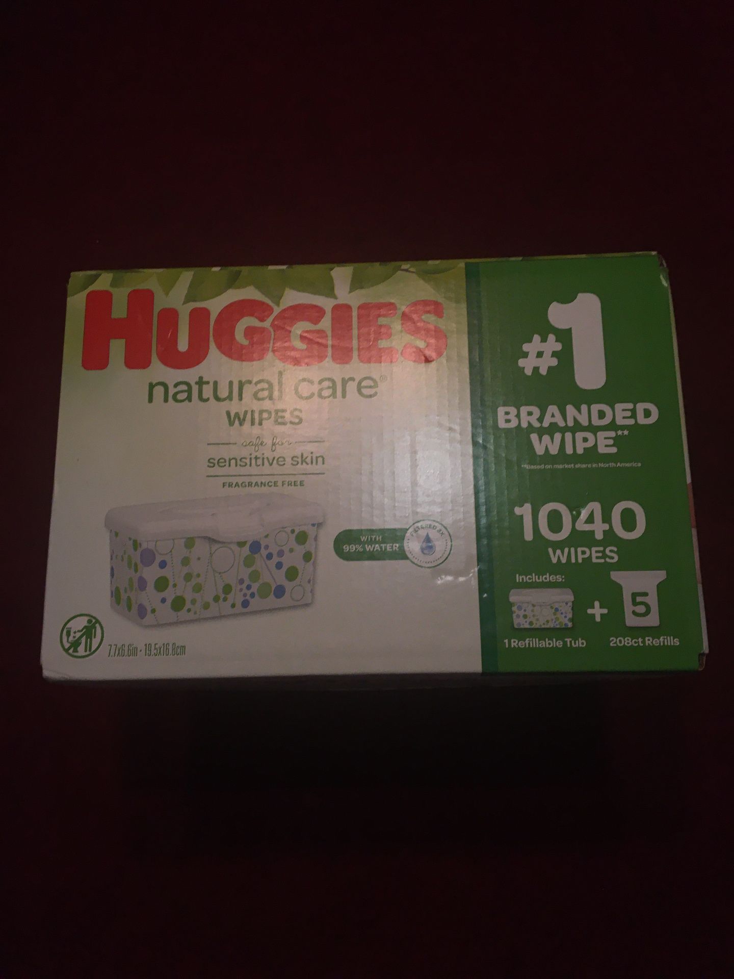 Huggies natural care baby wipes