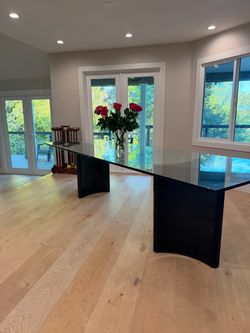 Restoration Hardware glass dinning table must go!