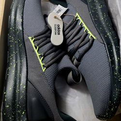 Adidas Lite Racer Adapt 7.0 Men's Size 11 Grey/Black Solar Yellow JS0026 - NIB