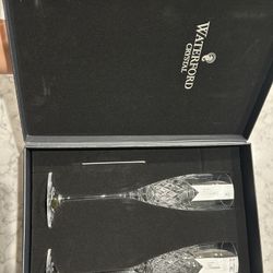 WaterFord Crystal Champagne Flutes 