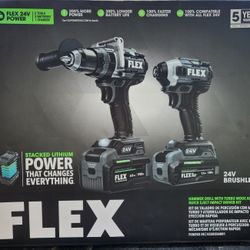 HAMMER DRILL WITH TURBO MODE AND QUICK EJECT IMPACT DRIVER STACKED LITHIUM KIT FXM202-2G