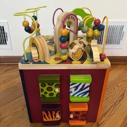 Zany Zoo Wooden Kids Baby Activity Cube