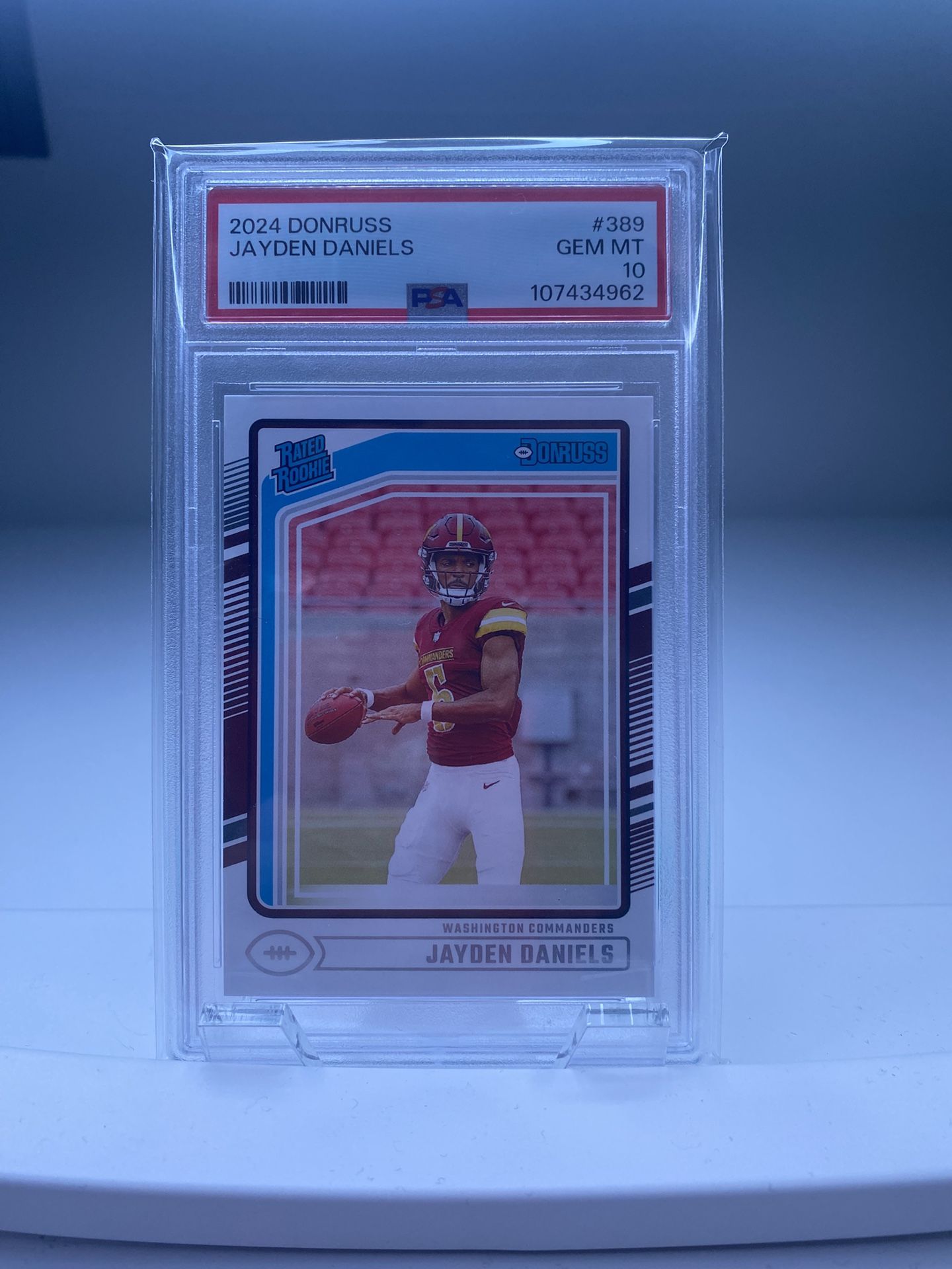 Jayden Daniel’s Rated Rookie Base Psa 10