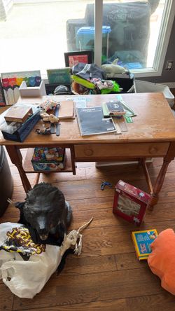 Coffee Table, Book Shelf, Desk, and other household items