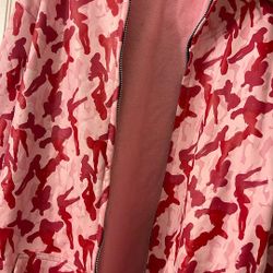 Pink Large Zip up Print All Over 