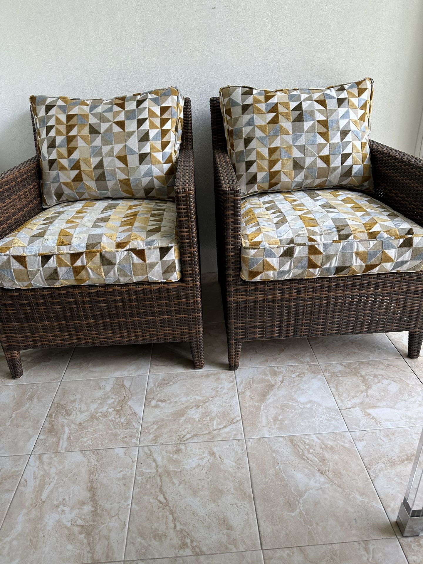 2 Bamboo Chairs