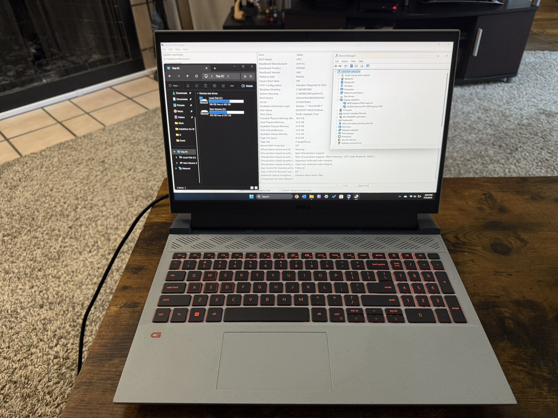 Dell G15 Gaming Laptop Upgraded