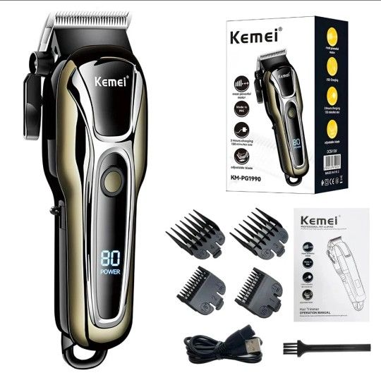 🔥2024 GREAT RECHARGEABLE HAIR CLIPPER PROFESSIONAL MACHINE 🔥