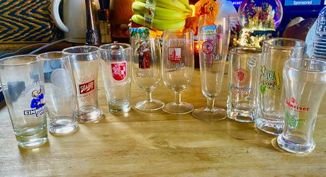 Beer Glass Collection – German & Vintage Brand Glasses (Lot)