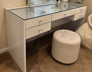 Vanity and chair