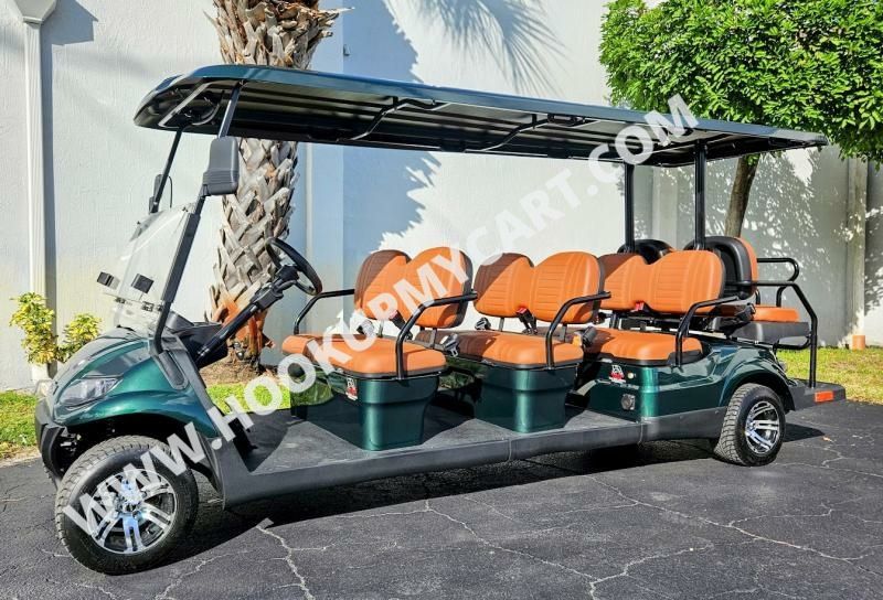 2025 ICON i80 Electric Golf Cart - 8 Passenger - Forest Green