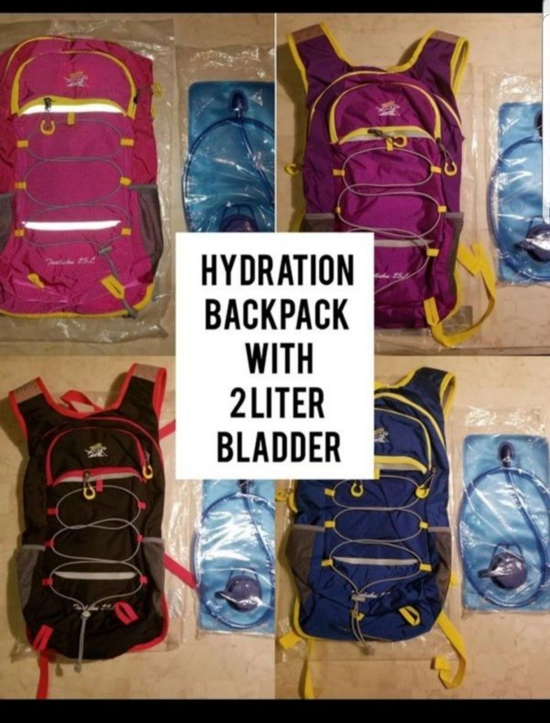 Hydration Backpack With 2L Bladder