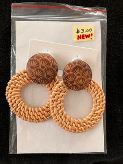 Rattan Earrings