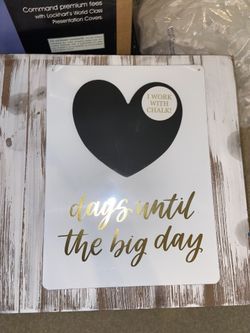 Wedding countdown sign