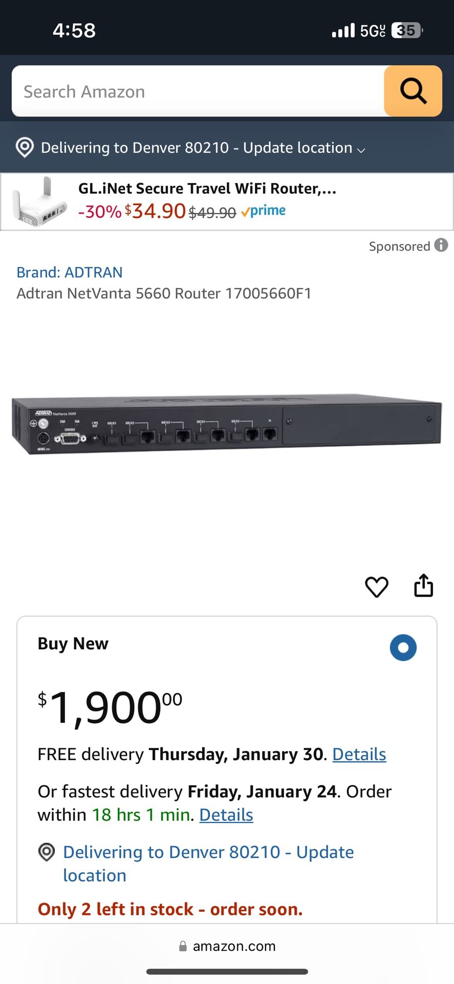 Adtran NetVanta 5660 Router