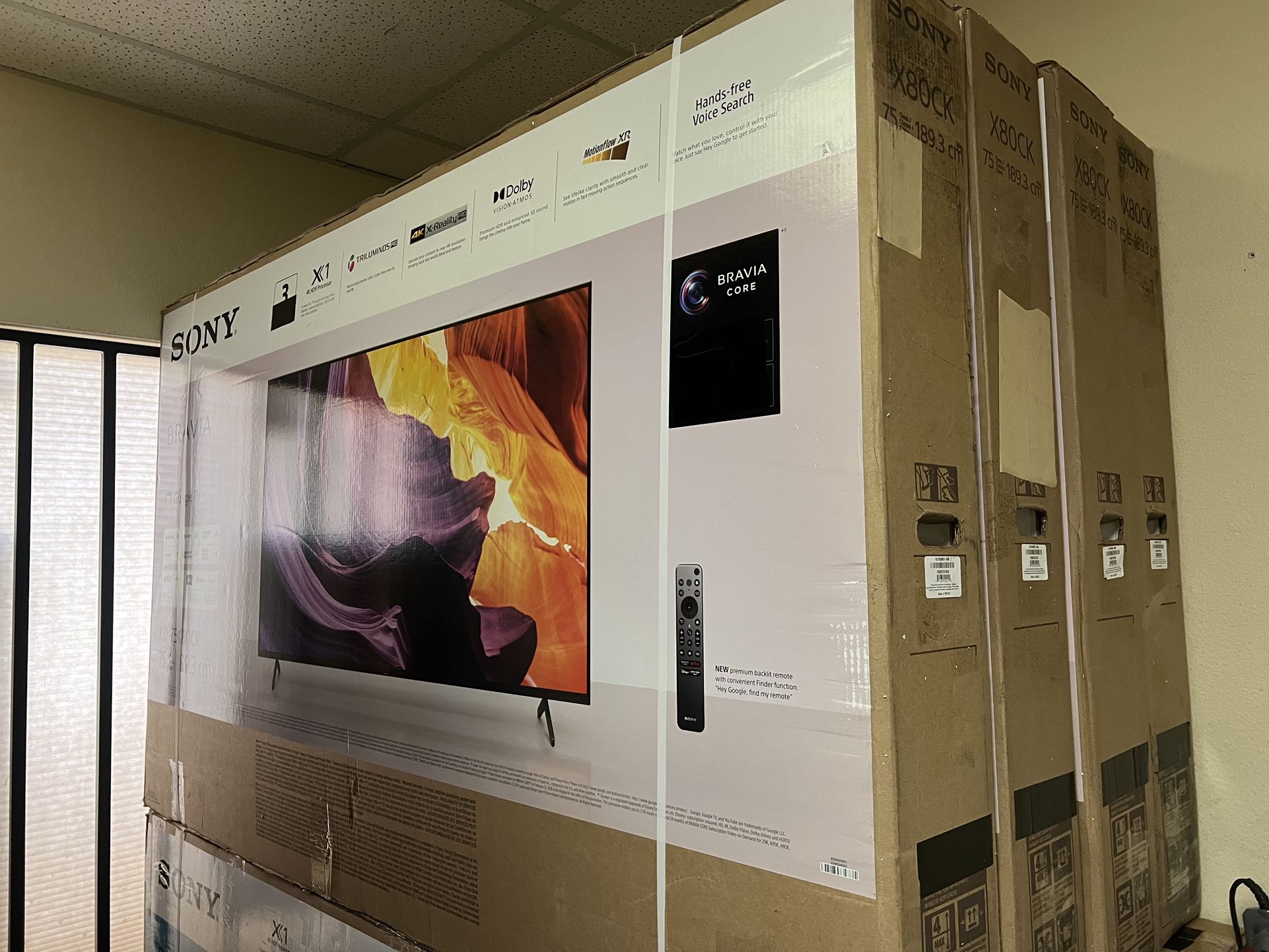 Sony Bravia 75” 4K X80CK ANDROID TV