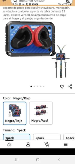 Soporte de pared para esqui y snowboard mono-patin se adapta a cualquier Soporte de tabla Asta 25 libras