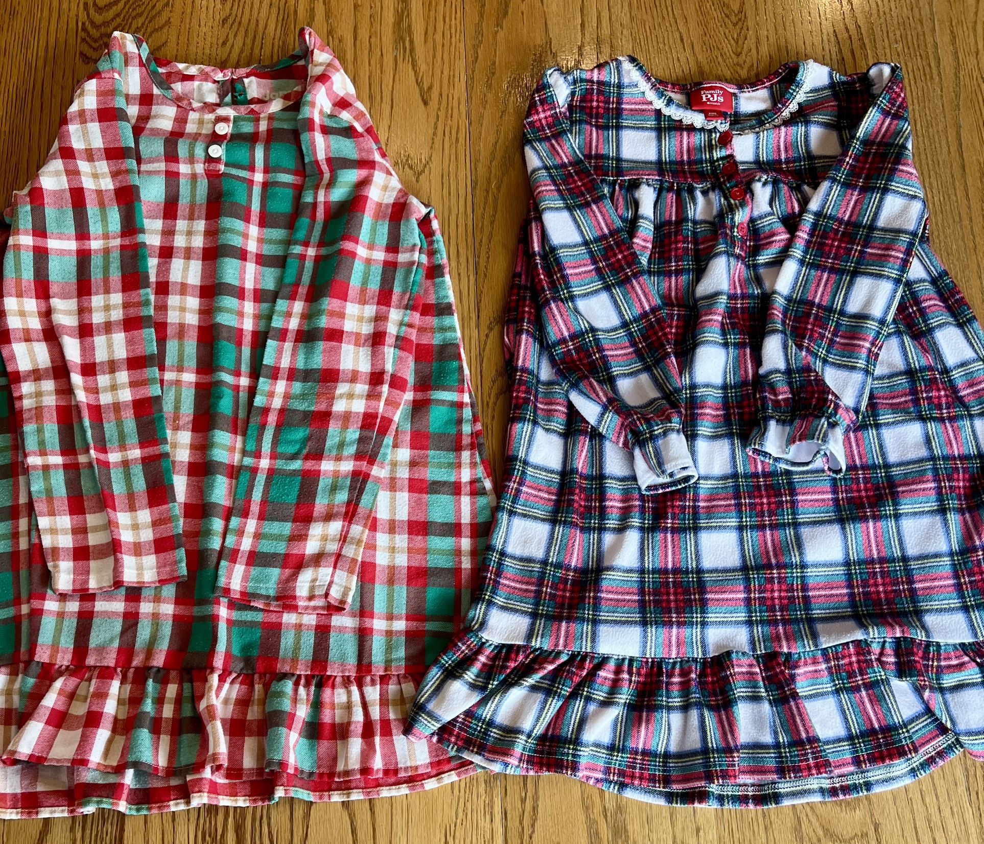 Girls Christmas Nightgowns 6-7