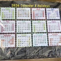 2026 Calendar Mouse Pad