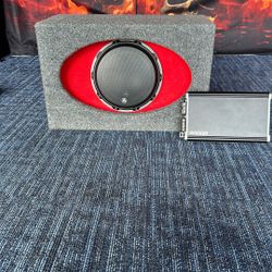 JL AUDIO REDEYE SUBWOOFER  And kicker Amplifier