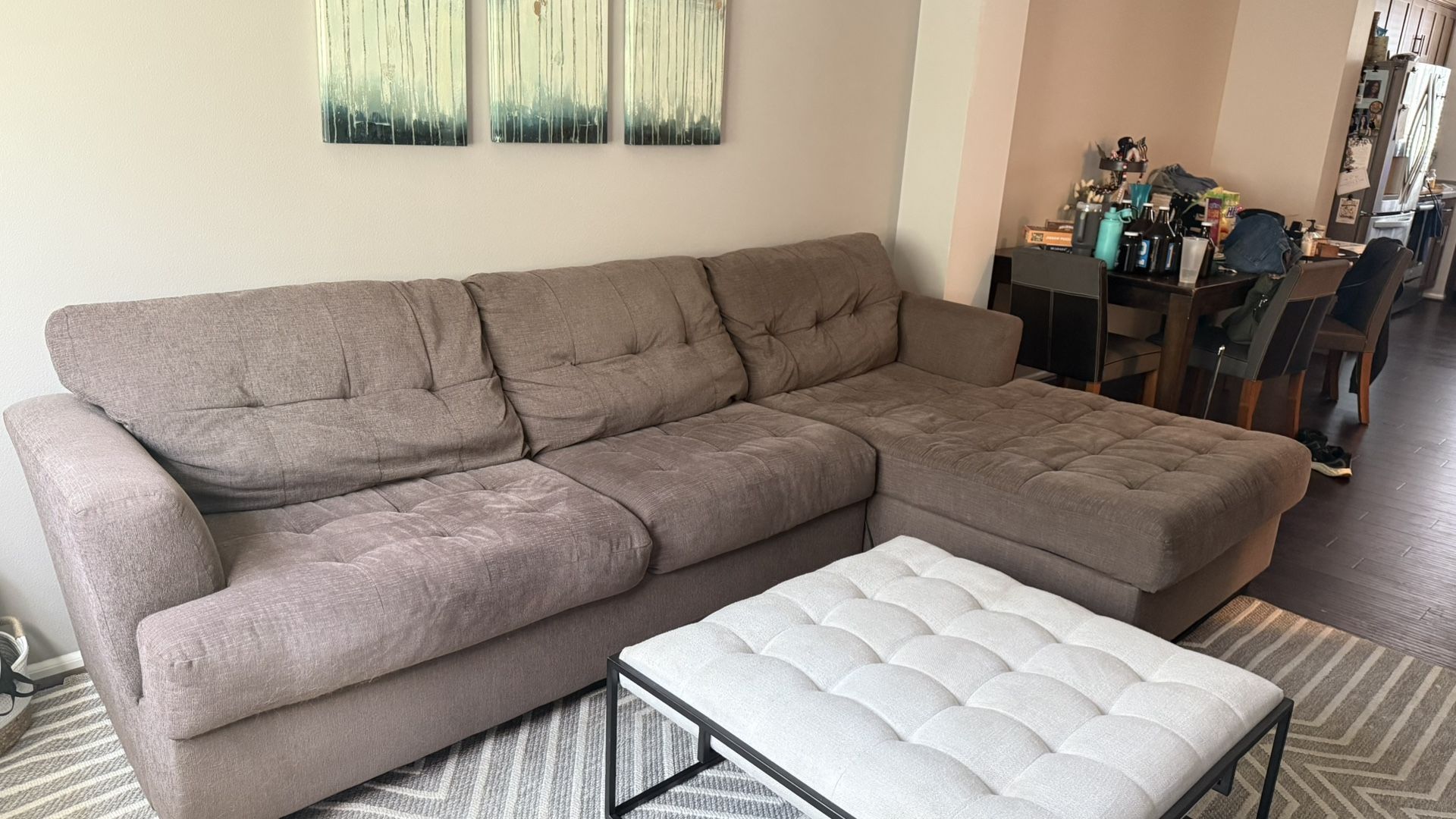 Brown Sectional Couch