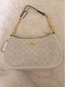 White coach bag