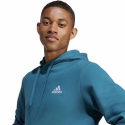 Men's adidas Feel Cozy Pullover Fleece Hoodie Color: Legacy Teal Size Medium