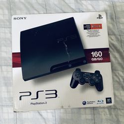 Sony Playstation 3 Ps3 Slim 160 GB RARE! U.S Model BRAND NEW SEALED! Adult Owned Purchase For Collecting. Please Read Info And Check Out Photos.
