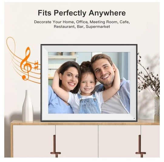 Large Digital Photo Frame 16.2"-Digital-Picture-Frame - 32GB WiFi Photo Frame Send Photos from Anywhere, Auto-Rotate, Slideshow, Share Videos via App