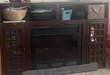 Entertainment Center With Fireplace